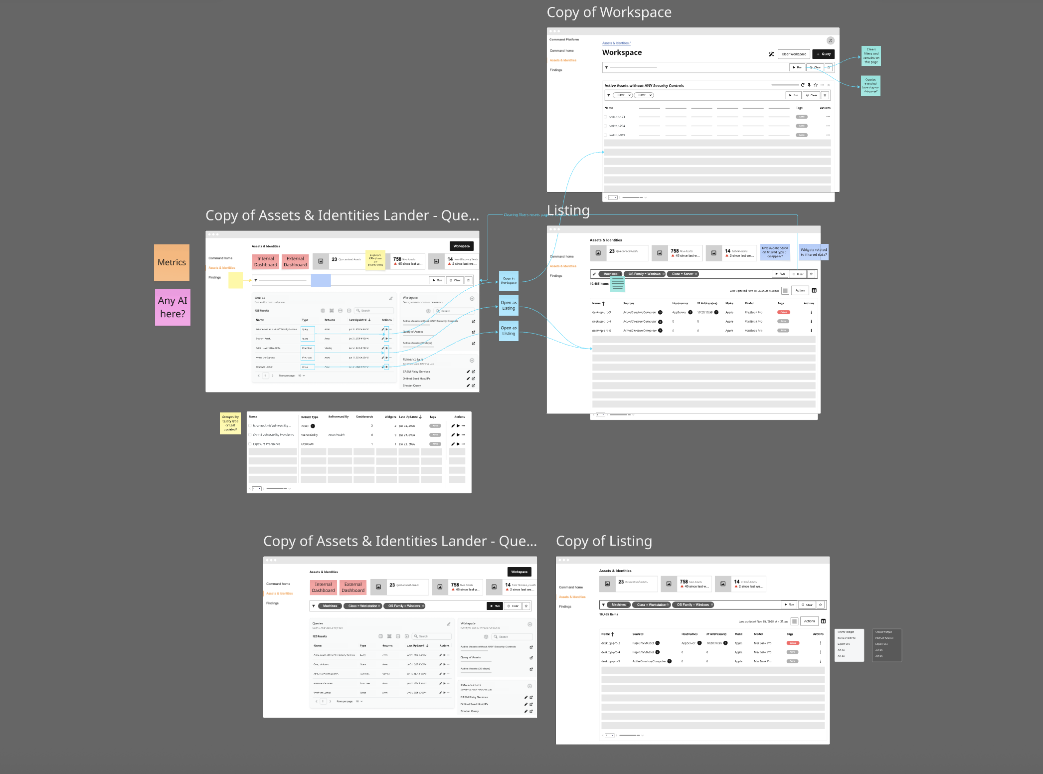 Lo-fi Assets and Identities lander
