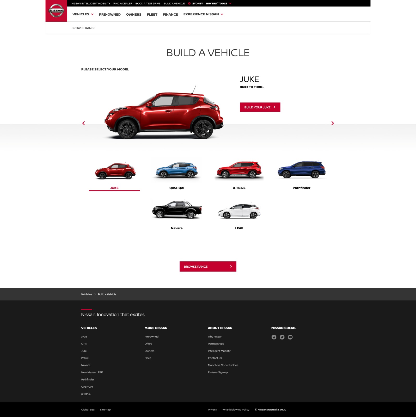 Former configurator screenshot